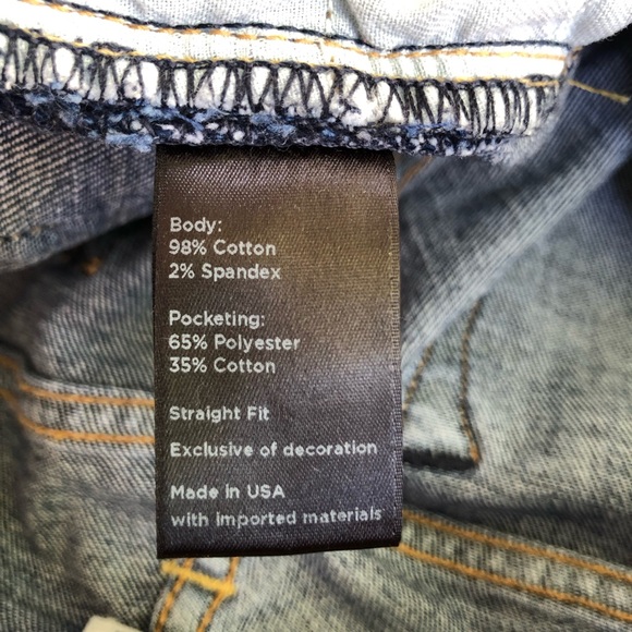 Flint and Tinder Men’s Jeans Size 31x32 Straight Fit Medium Wash Made in America - Picture 7 of 12